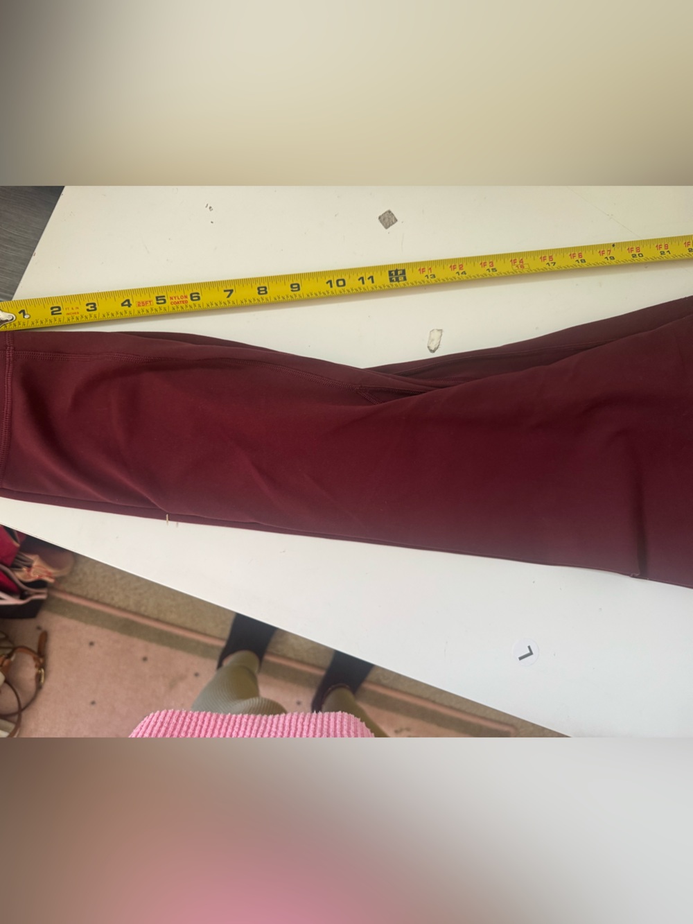 lululemon Align™ High-Rise Crop 23" Size 8 Burgundy - Picture 12 of 14
